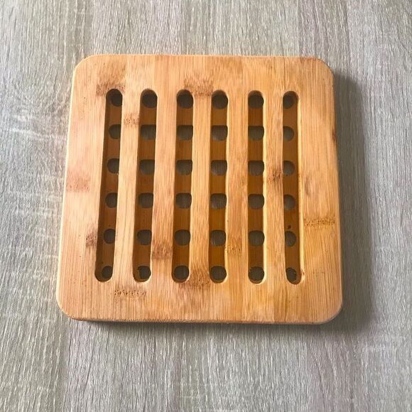 NWOT … Square Bamboo Pot Holder - Picture 1 of 2